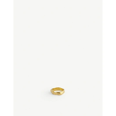 Alighieri The Edge Of The Abyss 24ct Gold-plated Sterling Silver Ring