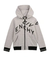 GIVENCHY KIDS ABSTRACT LOGO ZIP-UP HOODIE (4-14 YEARS),16109064