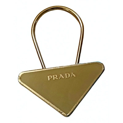 Pre-owned Prada Grey Metal Bag Charms