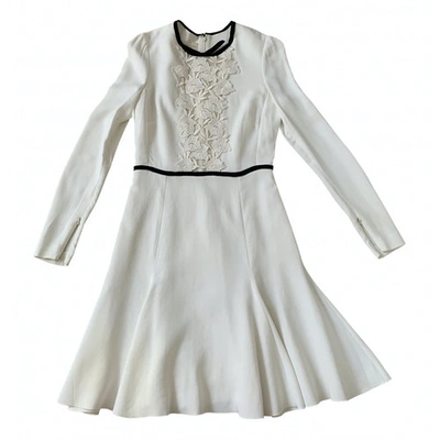 Pre-owned Giambattista Valli Mini Dress In White
