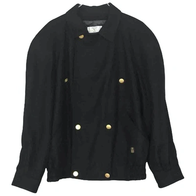 Pre-owned Valentino Wool Jacket In Black