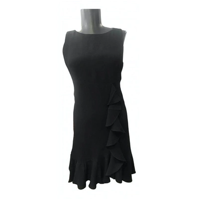 Pre-owned Christian Lacroix Silk Mini Dress In Black