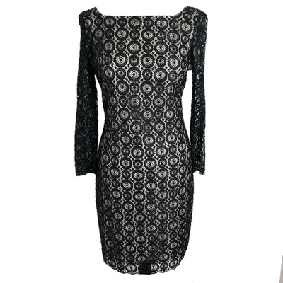 Pre-owned Diane Von Furstenberg Silk Mini Dress In Black
