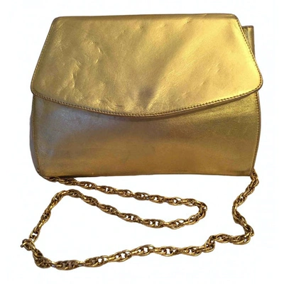 Pre-owned Genny Leather Handbag In Gold