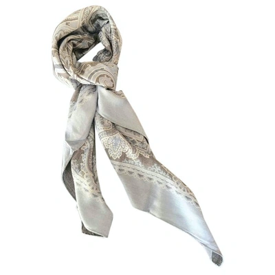 Pre-owned Etro Blue Viscose Scarf