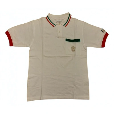 Pre-owned Trussardi Polo Shirt In White