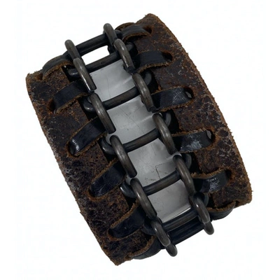 Pre-owned Dsquared2 Leather Jewellery In Brown
