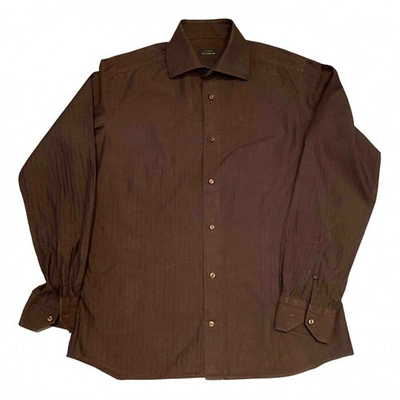 Pre-owned Guy Laroche Shirt In Brown