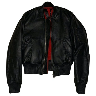 Pre-owned Vlone Black Leather Jacket