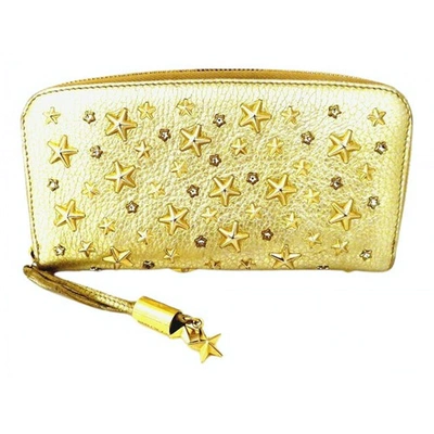 Pre-owned Jimmy Choo Wallet In Gold