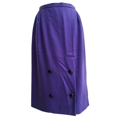 Pre-owned Valentino Mid-length Skirt In Purple