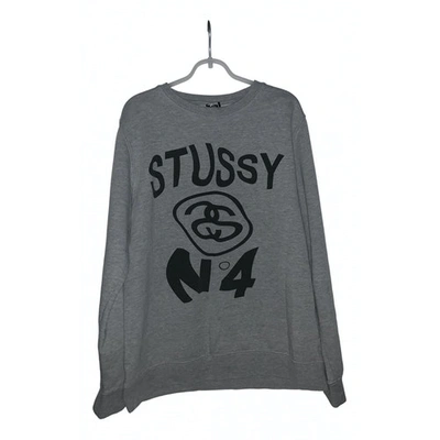 Pre-owned Stussy Grey Cotton Top
