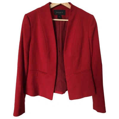 Pre-owned Ann Taylor Jacket In Red