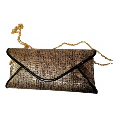Pre-owned Essentiel Antwerp Cloth Mini Bag In Gold
