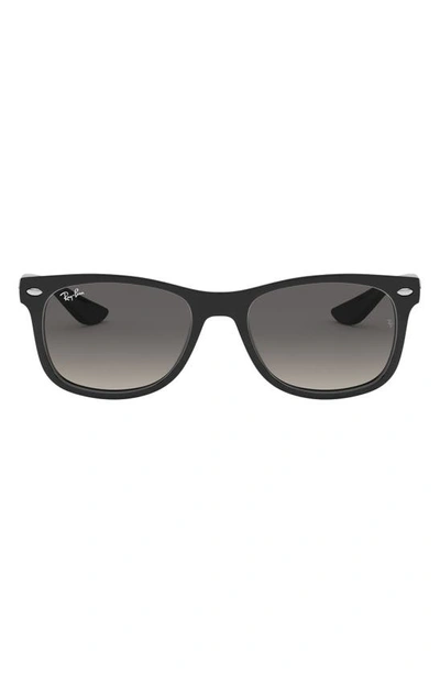 Ray Ban Junior Wayfarer 47mm Sunglasses In Black/ Gray Gradient