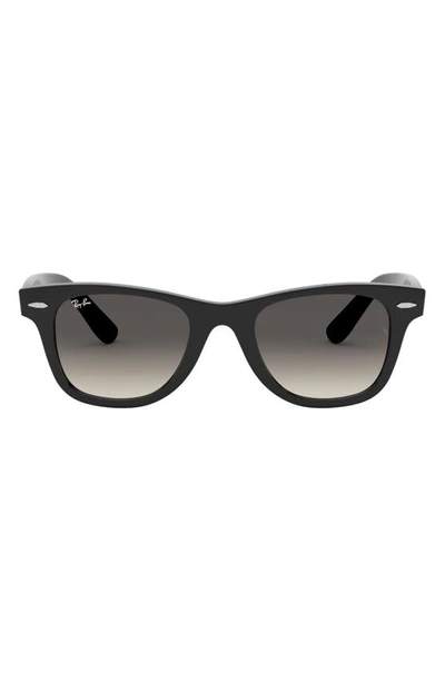 Ray Ban Junior 47mm Square Sunglasses In Black/ Gray Gradient