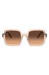 RAY BAN 53MM GRADIENT SQUARE SUNGLASSES,RB218853-Y