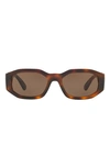 Versace Tortoiseshell Medusa Biggie Sunglasses In Havana/ Brown Solid