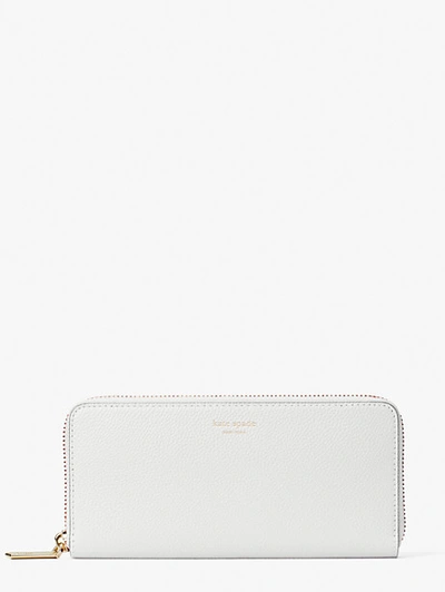 Kate Spade Margaux Slim Continental Wallet In Optic White