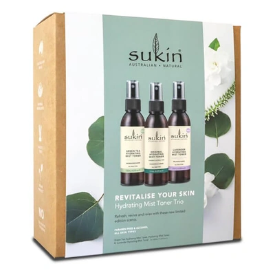 Sukin Revitalize Your Skin Hydrating Mist Toner Trio Pack (worth $32)