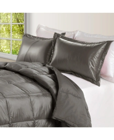 Epoch Hometex Inc Puff Packable Down Alternative Indoor/outdoor Water Resistant Full/queen Comforter In Taupe