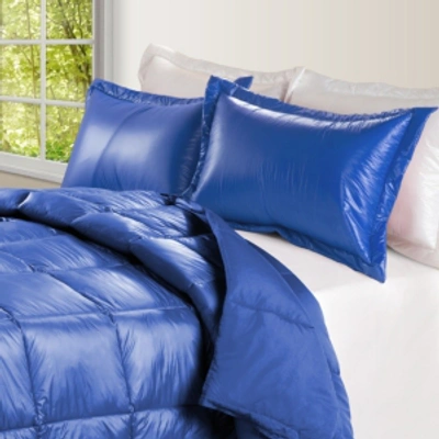 Epoch Hometex Inc Puff Packable Down Alternative Indoor/outdoor Water Resistant Full/queen Comforter In Blue