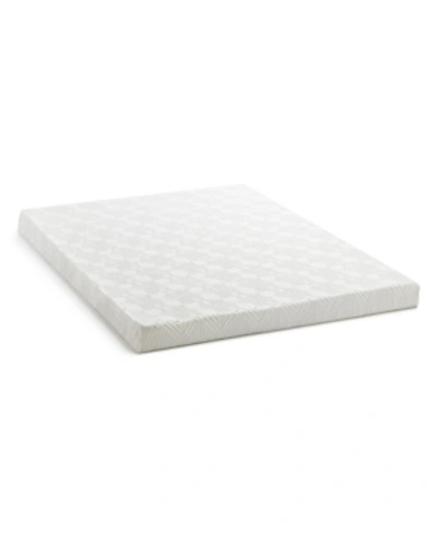 Lucid Dream Collection By  4" Gel Memory Foam Mattress Topper With Breathable Cover, Twin In White
