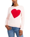 TOMMY HILFIGER COTTON HEART INTARSIA SWEATER