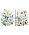 FINE ART CANVAS HOLLAND SPRING MIX I & II BY CAROL ROBINSON SET OF CANVAS ART PRINTS