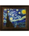 LA PASTICHE BY OVERSTOCKART STARRY NIGHT WITH VEINE D'OR SCOOP FRAME, 26.5" X 30.5"