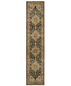 Jhb Design Andorra Heriz 2'6" X 12' Runner Rug In Gold