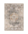 Jhb Design Maharaja 1803x Gray And Blue 2'3" X 7'6" Runner Rug In Gray/ Blue