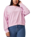 COTTON ON WOMEN'S TRENDY PLUS SIZE HARPER CREW CROP PULLOVER