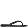 GIANVITO ROSSI TROPEA FLAT BRAIDED THONG SANDALS