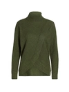 Saks Fifth Avenue Collection Cashmere Turtleneck Sweater In Olive Moss
