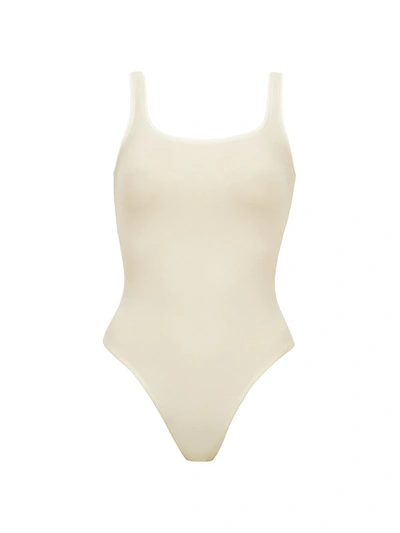 Wolford Jamaika String Bodysuit In Ecrue