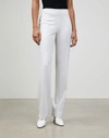 Lafayette 148 Metropolitan Pant In Italian Double Face Wool In White