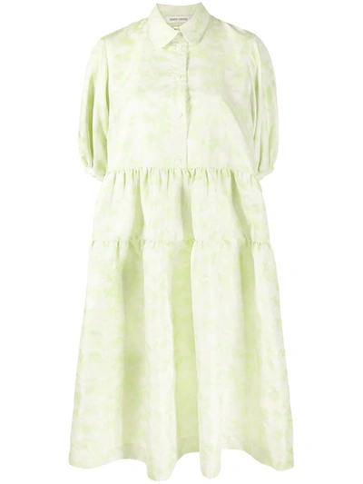 Henrik Vibskov Light Clouds Babydoll Dress In Green