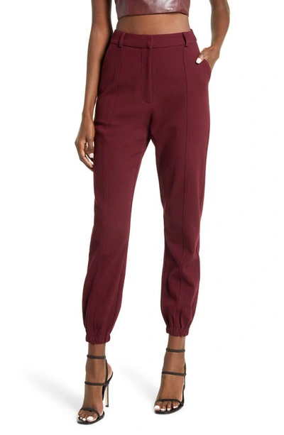4th & Reckless Tailored Jogger In Burgundy In Red