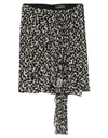 ISABEL MARANT ISABEL MARANT WOMAN MIDI SKIRT BLACK SIZE 10 VISCOSE, LUREX,35455549GO 2