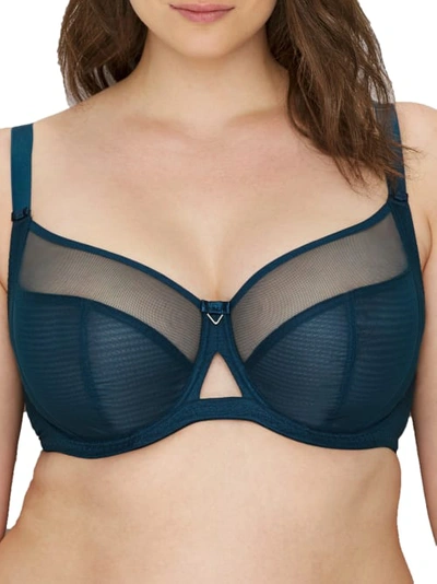 Curvy Kate Victory Side Support Bra In Petrol