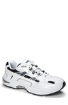 Vionic Walker Sneaker In White/ Navy Leather