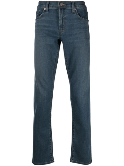 J Brand Mid-rise Slim-fit Jeans In Blue