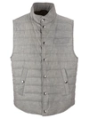 BRUNELLO CUCINELLI COTTON LIGHTWEIGHT DOWN VEST,11681493