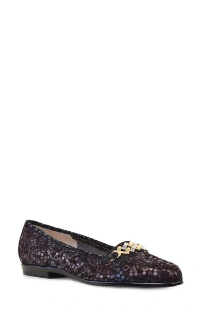 Amalfi By Rangoni Oste Loafer In Bronze Printed Leather