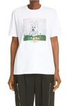 STELLA MCCARTNEY BUNNY PRINT ORGANIC COTTON GRAPHIC TEE,381701SOW63