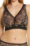 Wacoal Women's Net Effect Soft Cup Bra 810340 In Black Leopard