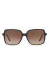 Michael Kors 56mm Gradient Square Sunglasses In Grey