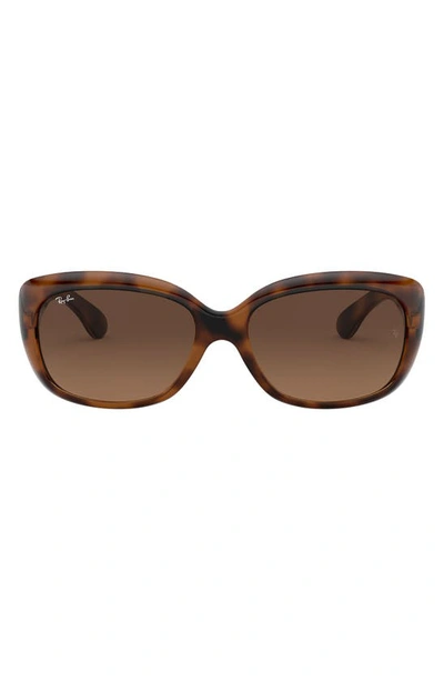 Ray Ban Women's Rb4101 58mm Square Sunglasses In Havana/ Brown Gradient