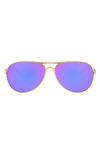 Oakley Feedback Prizm Violet Aviator Ladies Sunglasses Oo4079 407939 59 In Gold